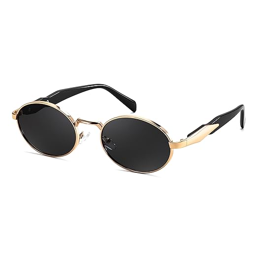 IFLASH Trendy Oval Sunglasses for Women, Stylish Sun Glasses with UV400 Protection, Fashion Accessories Gift Accessories Sunglasses