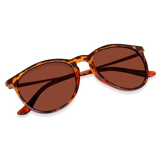 Visit the Liza Angel Store Round Sunglasses for Women Vintage Fashion Sunglasses With UV 400 Protection | Round Frame Eyewear Accessories Sunglasses