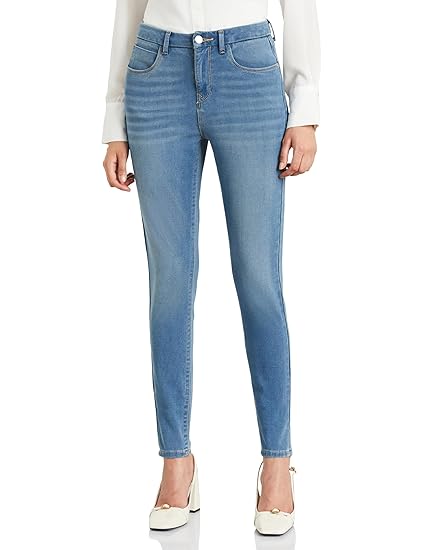 Symbol Premium Women's Skinny 4-Way Stretch Jeans (Mid Rise | Ankle Length | Desk-to-Dinner) (Available in Plus Sizes) Clothing Jeans