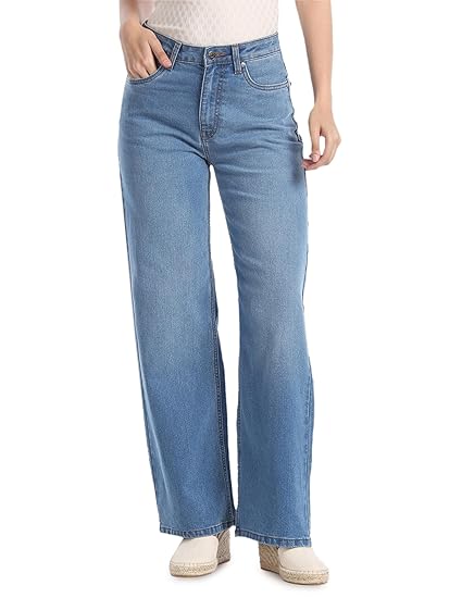 U.S. POLO ASSN. Women's Loose High Rise Jeans Clothing Jeans