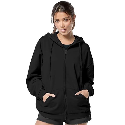 FUNKY MONKEY - Women's Cute Hoodies Teen Girl Winter Jacket Sweatshirts Casual Drawstring Clothes Zip Up Hoodie with Pocket Clothing Hoodies