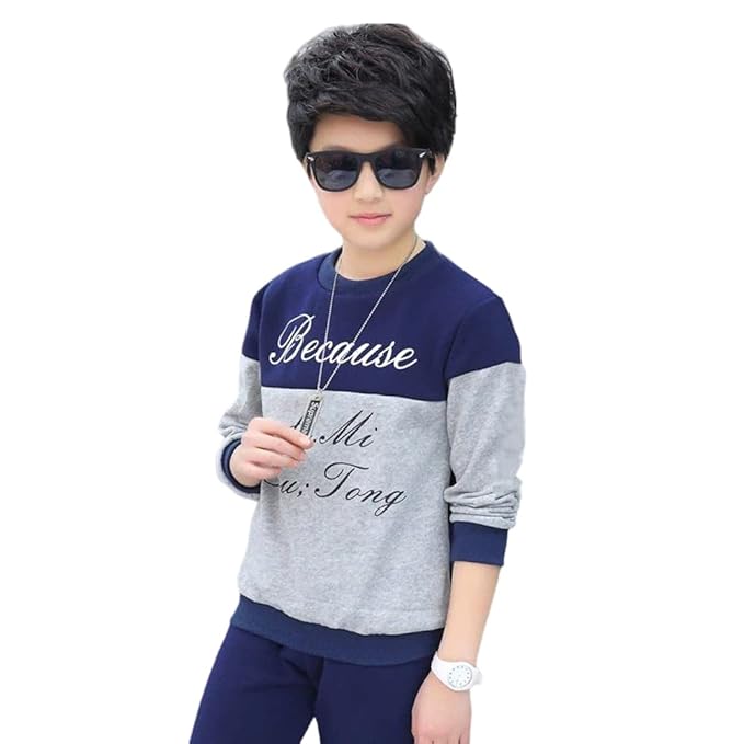 Viitor Boys Cotton Graphic Print Full Sleeve T-Shirt Melange Clothing T-Shirts