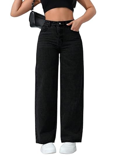 Ben Martin Baggy Jeans for Women || Women,s Loose Jean Pants || Oversized Jean's for Women's || Wide Leg Jean,s for Woman || Casual Jins for Woman's || Loose Jin Pant for Woman,s 1-BM-JJ33 Clothing Jeans