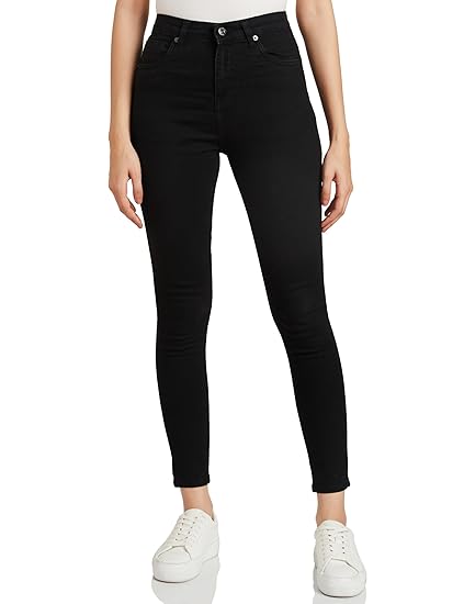 Amazon Brand - Symbol Women's Skinny Fit Jeans (High Rise | Ankle Length | Stretchable Fabric) (Available in Plus Sizes) Clothing Jeans