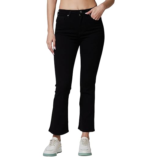 Spykar Mid Rise Bootcut Blue Jeans for Women