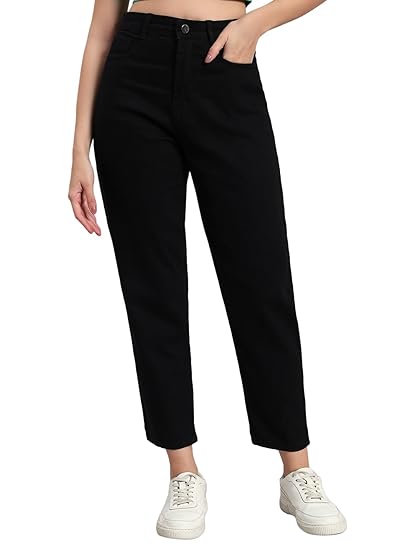 RAGZO Mom Fit High Waist Jeans Pant for Women Clothing Jeans