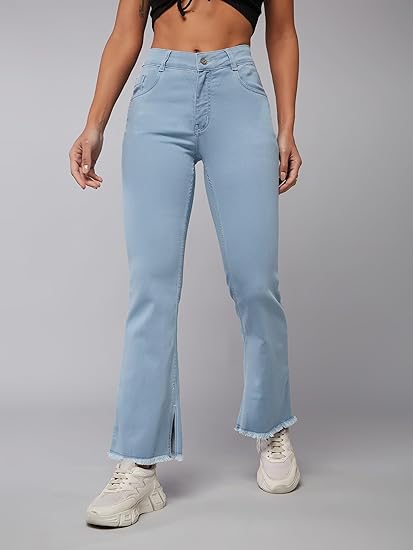 Miss Chase Women's Bootcut Fit High Rise Jeans Clothing Jeans