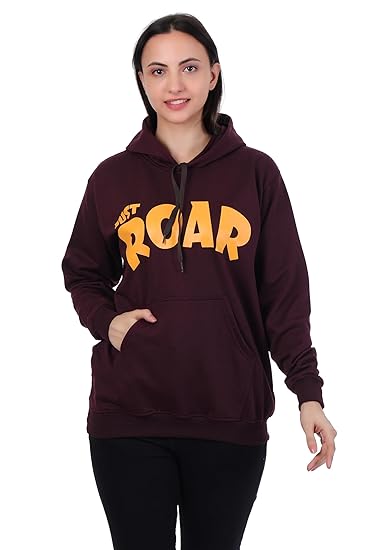 Women’s Printed Hoodie | Stylish Graphic Pullover Sweatshirt | Full Sleeve Spun Hoodies for Women | Comfortable Winter Hoodie Clothing Hoodies
