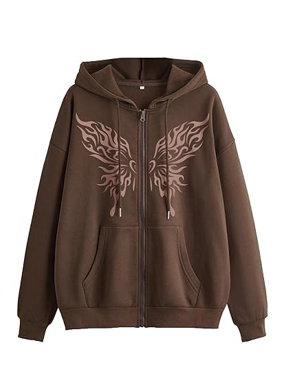 TAGAS Printed Hoodies for Women|Zip-up Hooded|Winter wear for Womens| Clothing Hoodies