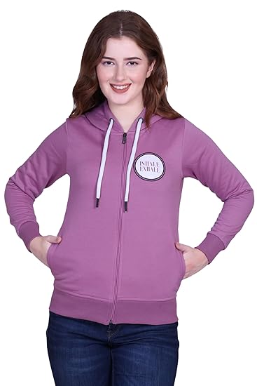 DG Divine Girl Women’s Printed Hoodie Sweatshirt | Winter Wear Fleece Cotton Fabric | Full Sleeves Casual Chain Hoddie for Girls & Women... Clothing Hoodies