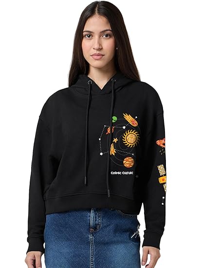 Bewakoof Women Hooded Sweatshirt Clothing Hoodies