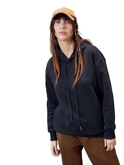Bewakoof Women's Fleece Regular Fit Plus Size Hoodies | Bewakoof Heavy Duty® 1.0 | Hoodie for Women Winter Wear Clothing Hoodies
