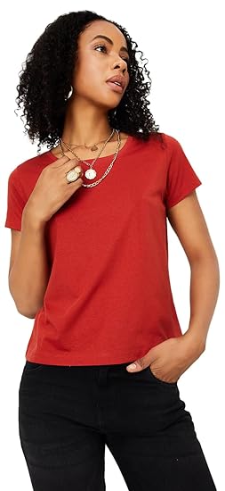 Max Women Solid T-Shirt Clothing T-Shirts
