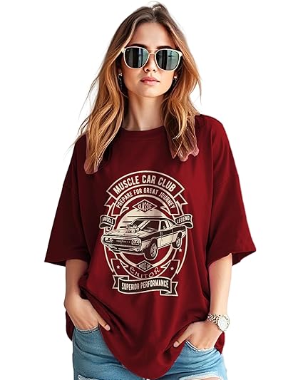 AUSK Oversized T-Shirts Womens || Printed Tshirt for Women Clothing T-Shirts