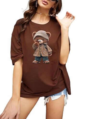 Oversize Tshirt Baggy for Women Girl Cotton Casual Stylish Latest Beige Maroon Lavender Pink Blue Black Brown Peach White 299 399 Under Clothing T-Shirts