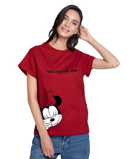 Bewakoof Women's Cats,Coffee and Books Printed 100% Cotton T-Shirt - Boyfriend Fit, Round Neck, Half Sleeve Clothing T-Shirts