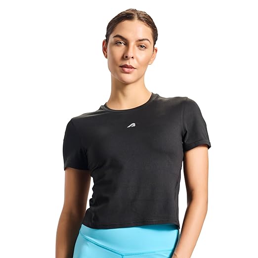 Boldfit Tshirt for Woman Relaxed Fit Gym Tshirt for Women Workout Lightweight T Shirt for Woman Breathable Women T Shirt Round Neck T Shirts for Training, Running, Gym, Yoga, Badminton, Pickleball Clothing T-Shirts
