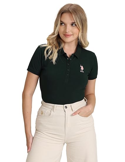 U.S. POLO ASSN. Women's Cotton Regular Fit T-Shirt Clothing T-Shirts