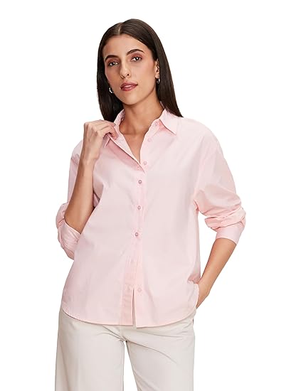 Amazon Brand - Symbol Women's Oversized Cotton Casual Shirt (Available in Plus Sizes) Clothing Shirts