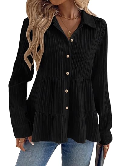 TOPLOT Tops for Women || Button-Up Tunic || Women Shirt (5247) Clothing Shirts