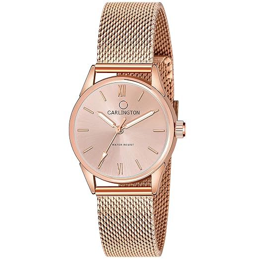 Carlington Analog Watches for Women with mesh Strap - CT 2008 Accessories Watches