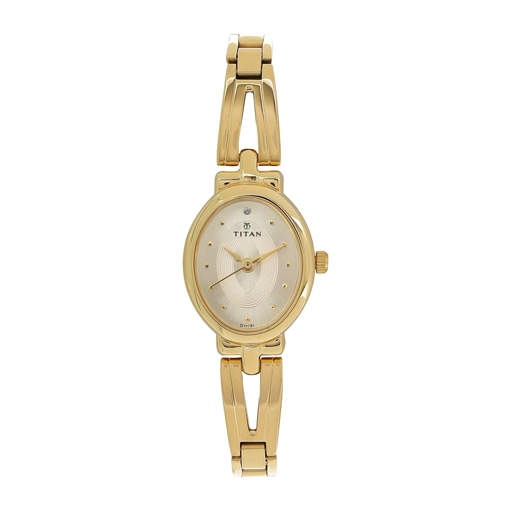 Titan Karishma Revive Analog Champagne Dial Women's Watch-NM2594YM01 / NL2594YM01 Accessories Watches