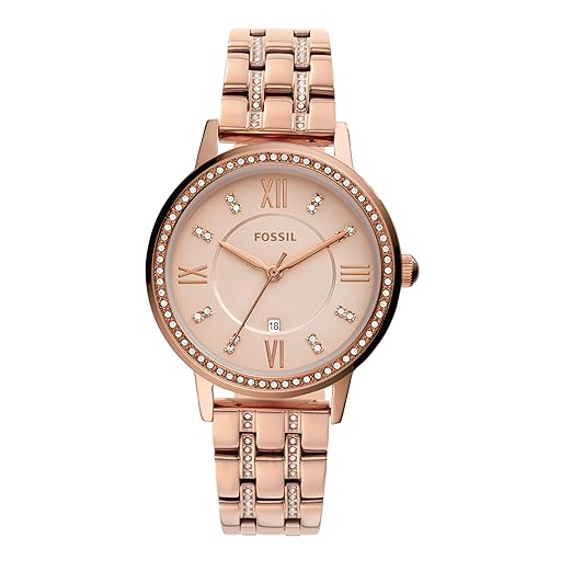 Fossil Gwen Analogue Women's Watch (Gold Dial Womens Standard Colored)-Es4879 Gold Plated, Gold Strap - Gold-Plated Accessories Watches