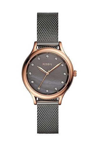 Fossil Stainless Steel Laney Analog Multicolor Dial Women Watch-Bq3393, Gray Band Accessories Watches