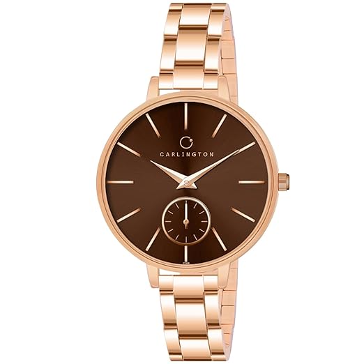 Carlington Iconic Analog Watches for Women with Premium Stainless Steel Strap - CT 2038 Accessories Watches