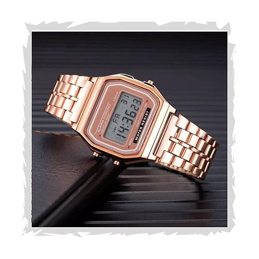 Acnos® Premium Brand Digital 4 Colours Square Dial Unisex Wrist Watch for Men Women Pack of 1 (WR) Accessories Watches